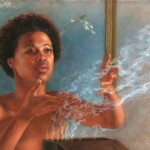 Jaime Cooper Pandora with Hope oil on linen 16”x30”