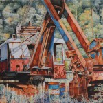 Larry R. Mallory One Rusty Bucket Watercolor 31” x 37”