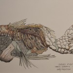 Bill Paxton Dead Fish Color Pencil 21” x 30”