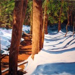 Stuart Thompson Spruce Run Trail  (Blue Blaze) Oil on Canvas 30” x 40”