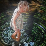 Diana L. Williams<br><b> Ripples of Mountain Stream Memories <br></b>Oil on Linen 30” x 40”