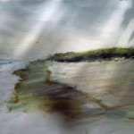 Jim Allison, 
Kittanning<br>
<b>SCENE ON THE SAND</b><br>
WATERCOLOR<br>
22" X 30"<br>
