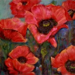 Mary Dunn, 
West Mifflin<br>
<b>Study in Poppies</b><br>
Pastel<br>
19.5 x 15.5<br>
