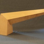 Duncan Everhart, 
ALUM BANK<br>
<b>Bent</b><br>
QUATERSAWN WHITE OAK<br>
10 X 18 X 12<br>
