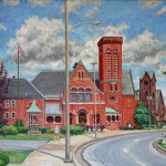William M. Hoffman Jr. 1st Presbyterian Church II oil on canvas 25”x30”