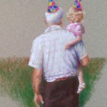 Jan Pini, Grandpa And Me
Pastel
13 x 11
