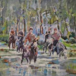 Eileen Sudzina, Horseback Riding, PA
watercolor on arches
22 x 30
