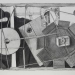 Kathleen Burk<br><b>
String Theory #1</b>
Pencil drawing on paper
25" x 31"

