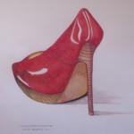 Bill Paxton<br><b>
Red Shoe</b>
Color Pencil
25 x 24
