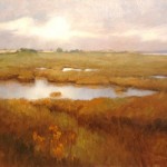 Marian Sallade<br><b>
Chappaquiddick 1</b>
Oil on gessoed panel
9 x 15<br>
<b>AWARD OF MERIT</b><br>Sponsored by Senator Kim Ward<br>
