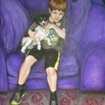 Teresa Dallapiccola<br><b> Wood</b>
Portrait of boy with dog
Acrylic Painting
49" x 37"
