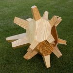 SECOND PRIZE, Duncan Everhart, <b>Untitled </b> Yellow pine plywood, 48 x 48 x 48