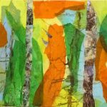 Kathleen Zimbicki, <b>Tiger in the Woods </b>Collage, 18 x 30
