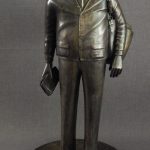 Thomas Bichko
 <b>The Mailman</b> 
Bronze,  
24 x 11 
