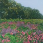Margaret Hendricksen
 <b>Pink and Purple Field </b>
Pastel, 
9 x 9 
