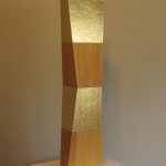 <b>FOURTH PRIZE</b><br>Kevin O’Toole<br>
<b> 416-17 <br></b>
Basswood & bronze leaf, 
<br>36 x 9 x 9
