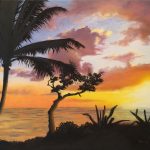 Denise Maughan
<b> O’hia Lehua at Dawn </b>
Oil, 
16 x 20
