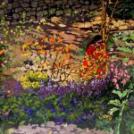 Leslie Sorg
<b> Cheekwood Gardens I </b>
Batik, 
22 x 26