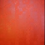 <h3>Scott Lloyd, <b>The 17 Red Hot Die Flats,</b>  acrylic on canvas, 48 x 36</h3>