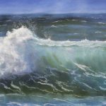 <h3>Jan Pini, <b>Ocean's Power,</b>  Pastel, 11 x 17</h3>