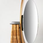 <h3><b>SECOND PRIZE, </b>Paul Sirofchuck, <b>Embrace the View,</b>  wood, mirror, aluminum, 80 x 36 x 11</h3>