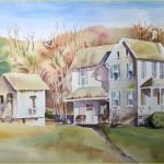 <h3>Patricia Majcher, <b>Homestead,</b>  watercolor, 18  x 22</h3>