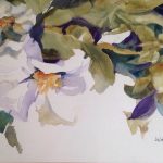 <h3>Jan Sabatos, <b>Flora,</b>  Watercolor, 21  x 28</h3>