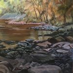 Susan E Bortz, Loyalhanna Gorge 2, Oil Paint, 18.2 x 22.5
