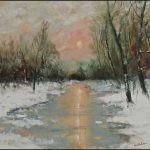 Anthony DeFurio, Mystical Snowfall, Oil, 
16 x 20

