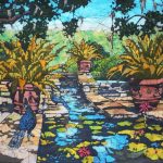 Leslie Sorg, Bellingrath Garden II, Batik, 
26 x 32 
