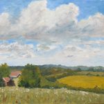 Michael Keim<br><b>
Across the Valley<br></b>
Oil, 
24 x 20
