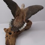 Denny Nurkiewicz<br><b>
Mourning Dove</b><br>
Woodcarving/acrylic, 
13 x 14 x 8.5
