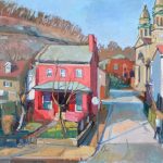 William Pfahl<br><b>
Sharpsburg</b><br>
Oil on canvas board, 
24 x 31.5
