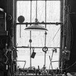 <H2>AWARD OF EXCELLENCE --
Sponsored by Anita Lavin Manoli
In Memory of Charles Manoli</H2><BR><BR>
James Murphy, 
<B>Machine Shop Window, </B>
B&W Photography (Digital inkjet print on paper), 
14 x 11 
