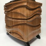 Paul Sirofchuck, 
<B>Cross Currents, </B>
Wood, 
32 x 36 x 23
