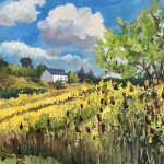 Doreen Currie, 
<B>Goldenrod Fields, </B>
Oil, 24 x 30
