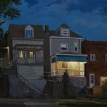 <B><H2>THIRD PRIZE --
Sponsored by Kepple Graft Funeral Home, Inc.</H2></B><BR><BR>
Ron Donoughe,
<B>Covid Isolation, July 4th, </B> Oil on canvas, 
30 x 40 
