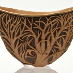 Edric Florence,
<B>Cherry Forest #2,</B>
Wood, woodturning, 
8.75 x 5.75