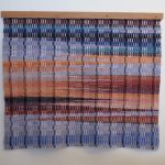 Sandra Trimble, 
<B>Sunset on Lake Erie</B>
Handwoven, Cotton/Silk, 
31 x 37

