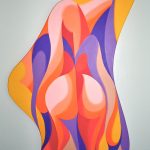 Mark E. Weleski,
Shedding Your Skin,
Acrylic on stretched canvas,
47 x 28
