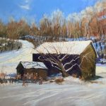 Patricia Young,
Barn in Winter,
Pastel,
25 x 31
